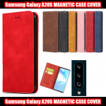 Magnetic Book Cover Case for Samsung A20S SM-A207F Card Wallet Leather Slim Fit Look